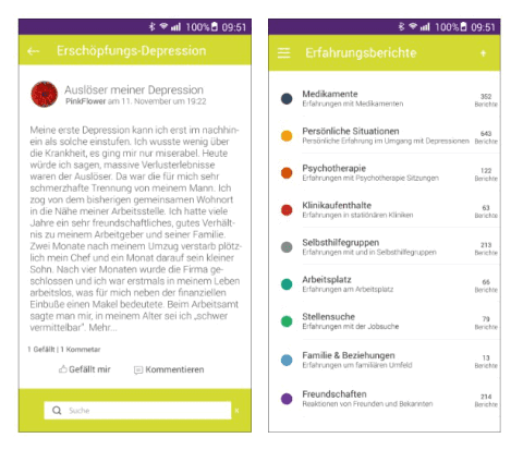 upway App, Erfahrungsberichte Depression und der Weg wieder hinaus